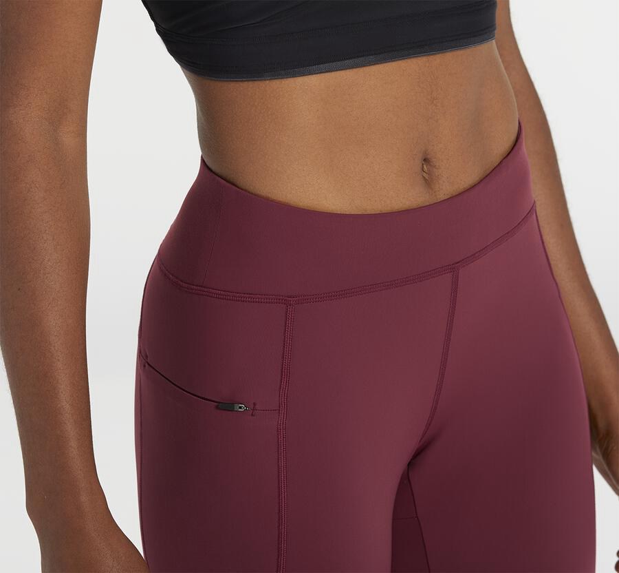 Pants Womens - Hoka One One Performance Crop Tight - Brown - FZEDSKI-43